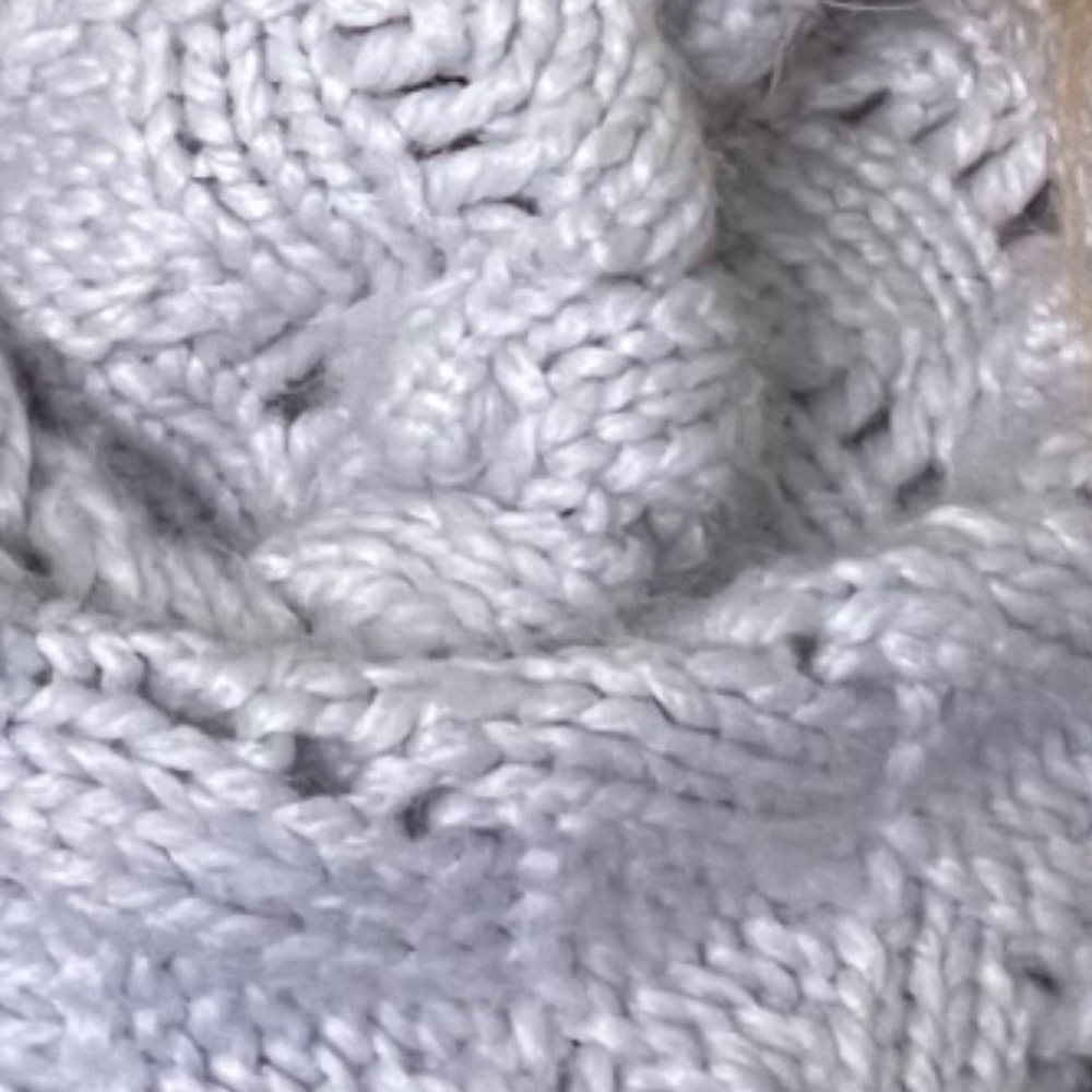 Chunky Knit Infinity Scarf by GAP Light Silver Blue